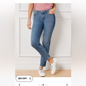 Talbots slim ankle jeans, Panama Wash, 6, NWT